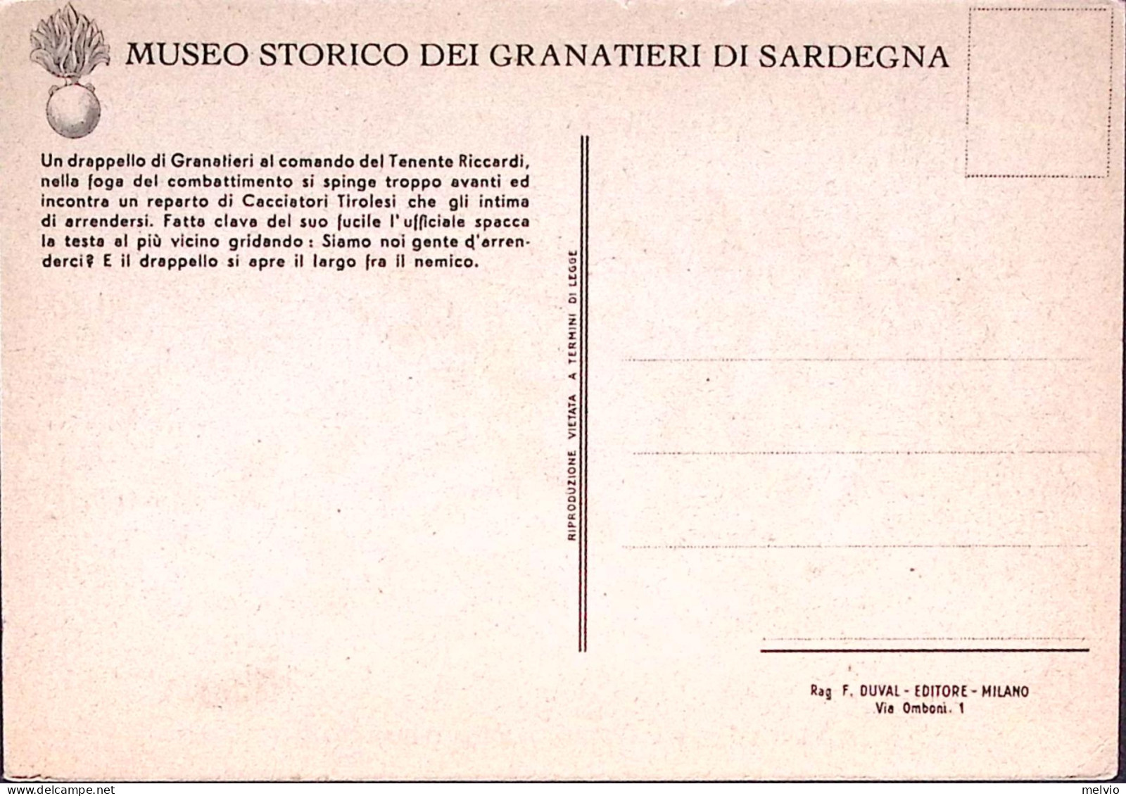 1930circa-MUSEO STORICO GRANATIERI DI SARDEGNA Goito 1848, Nuova - Patriottisch