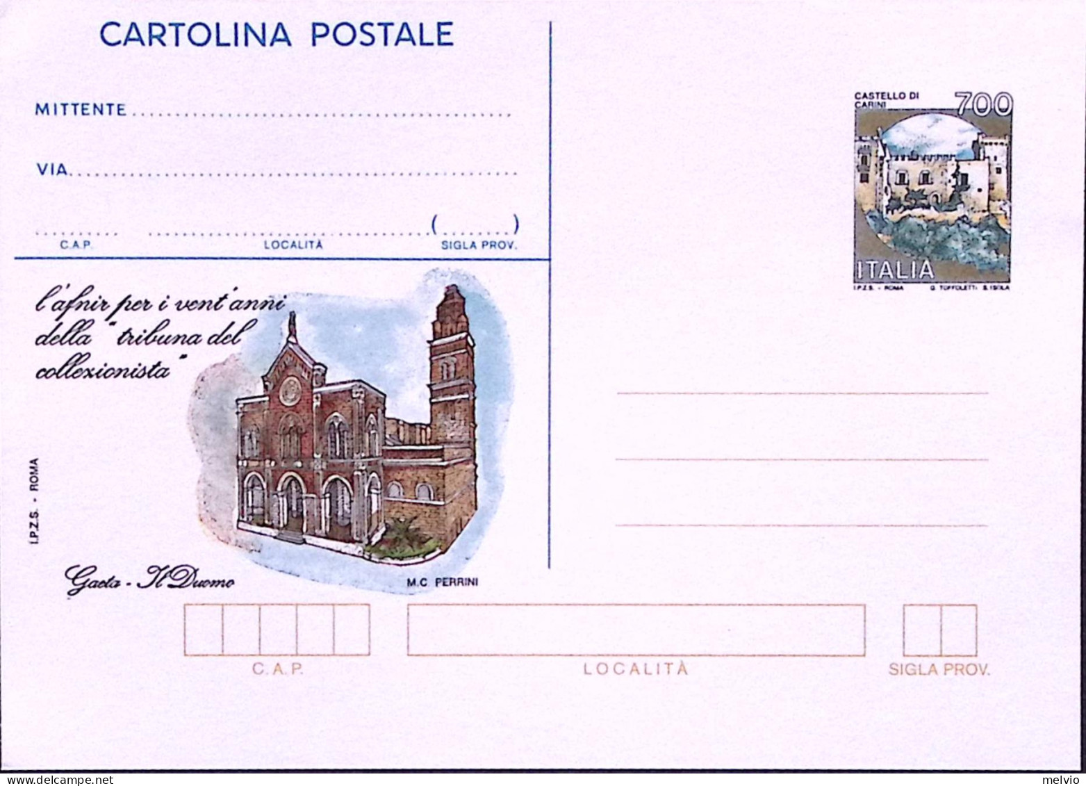 1994-TRIBUNA DEL COLLEZIONISTA Su Cartolina Postale Lire 700 (Z33) Nuova - Entiers Postaux