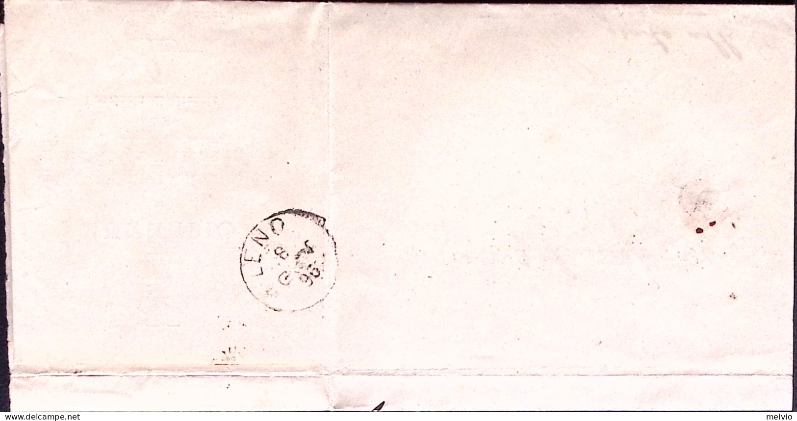 1896-ACQUAFREDDA Ottagonale Collettoria (7.1) Su Piego - Marcophilie