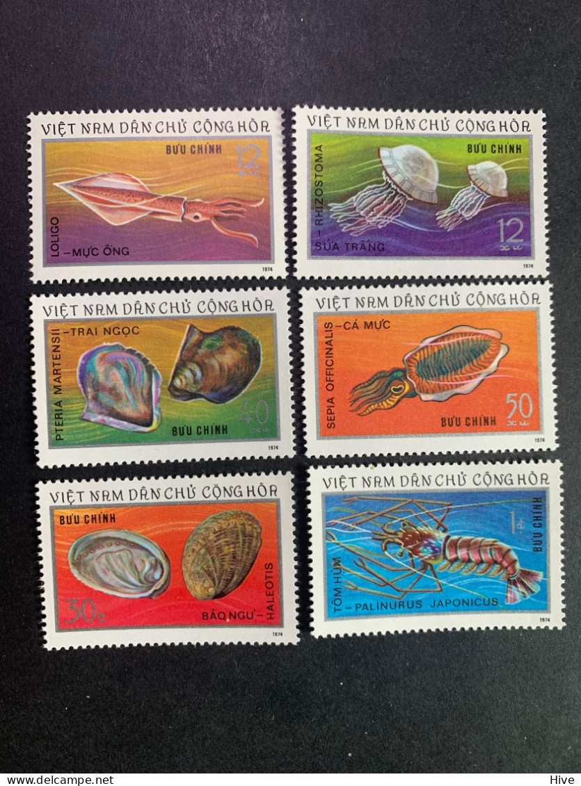 Vietnam 1974 Fauna Marina MNH - Viêt-Nam