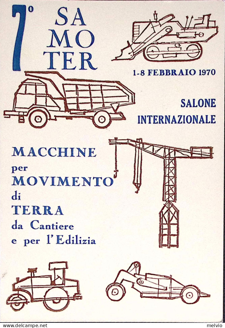 1970-VERONA 7 SAMOTER Annullo Speciale (8.2) Su Cartolina Ufficiale - 1961-70: Marcophilie