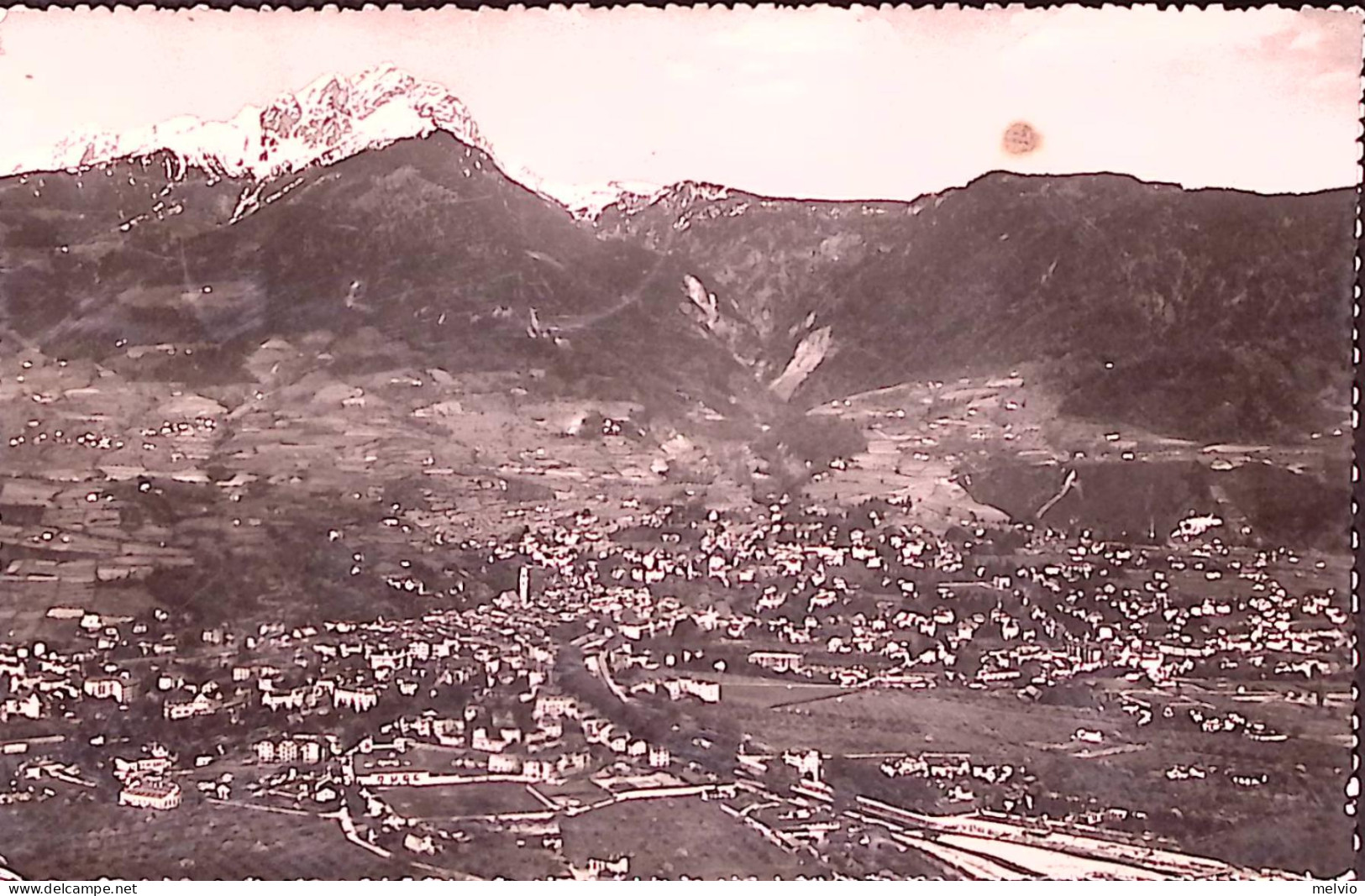 1950-MERANO Panorama Viaggiata (23.1) Francobollo Caduto - Bolzano (Bozen)