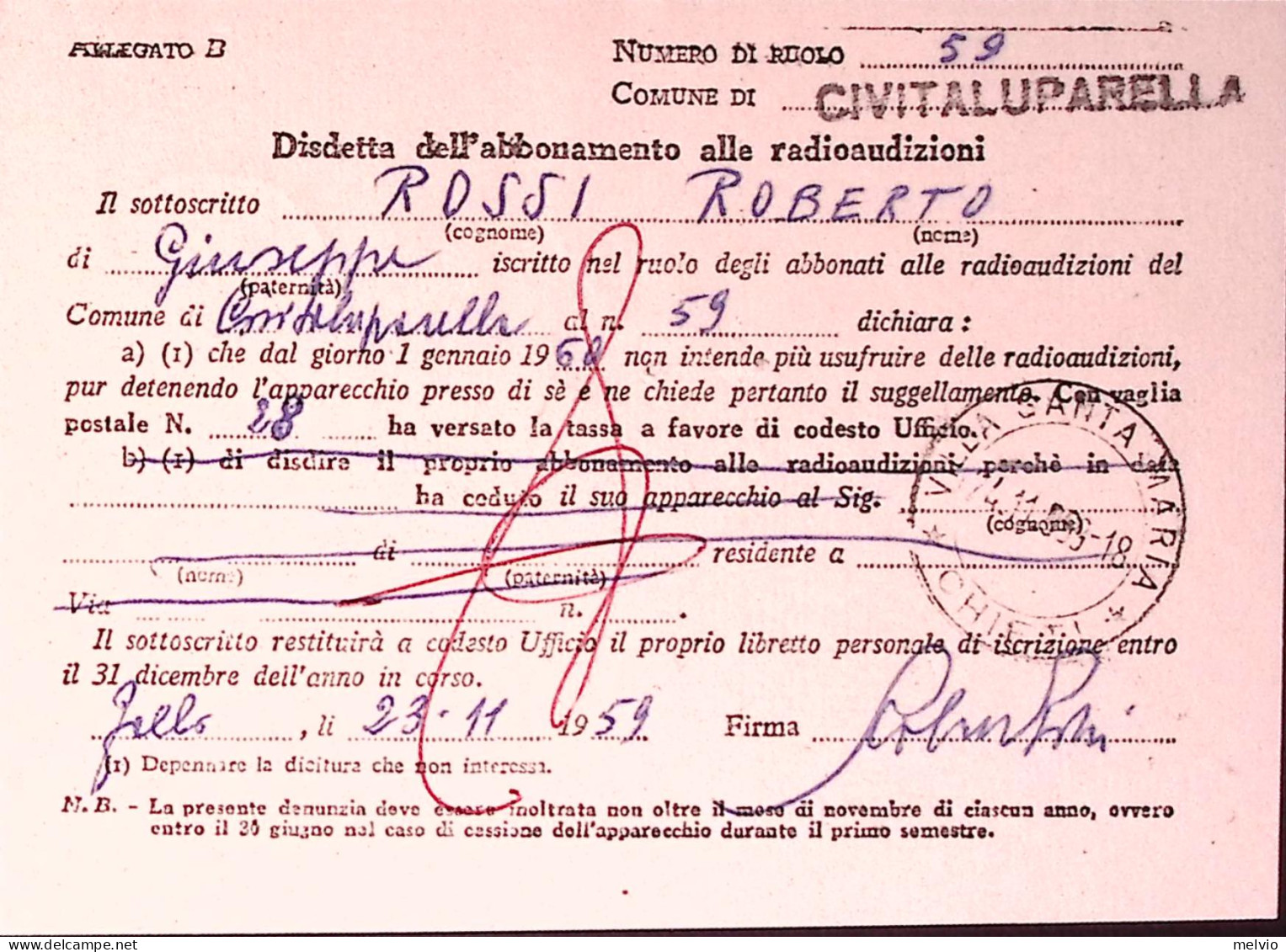 1959-Indipendenza Coppia Lire 35 + Siracusana Lire 15 (767+868) Su Cartolina Rac - 1946-60: Storia Postale