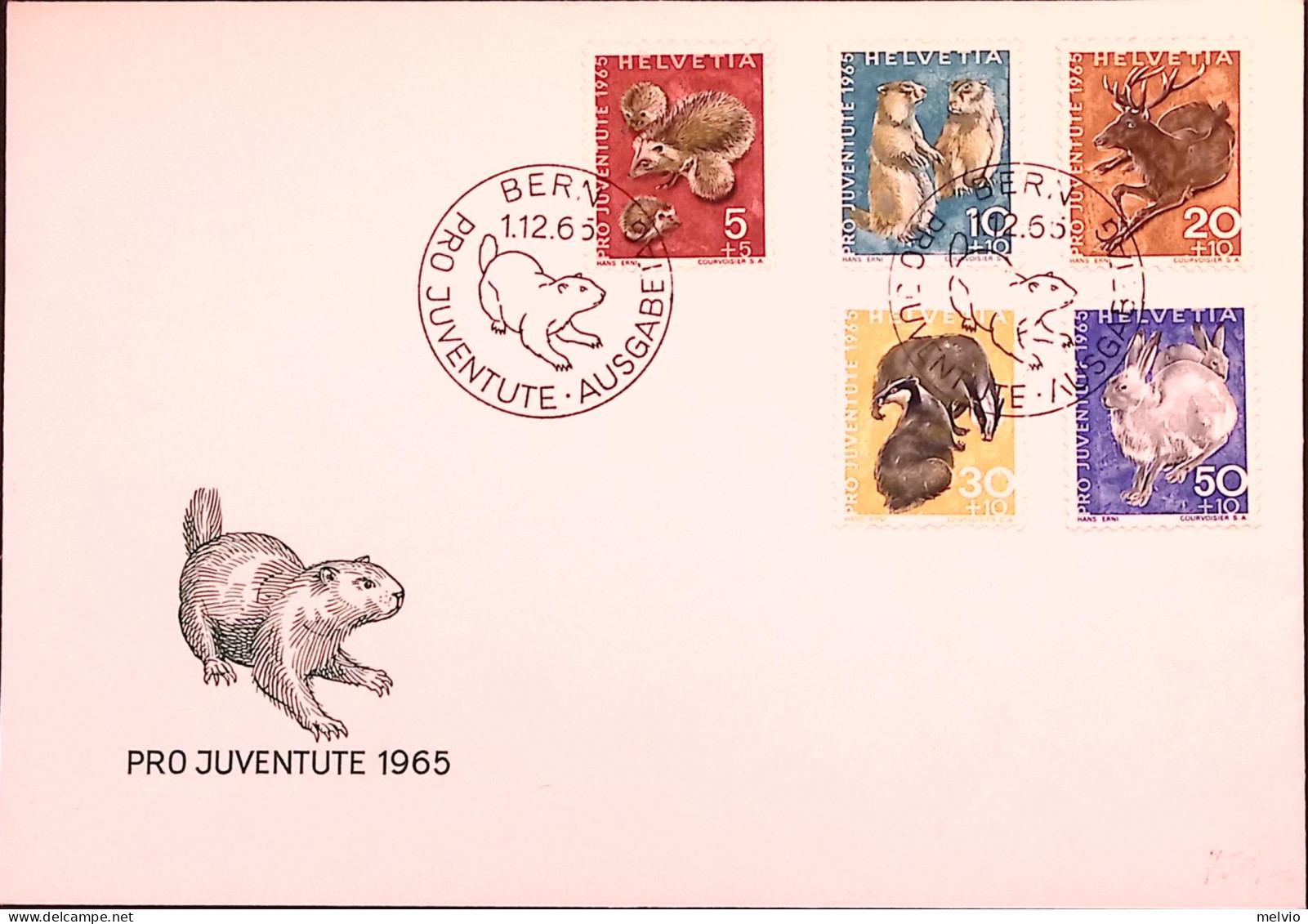 1965-Svizzera SUISSE Pro Juventutel'65 Serie Cpl. (759/3) Su Fdc - FDC