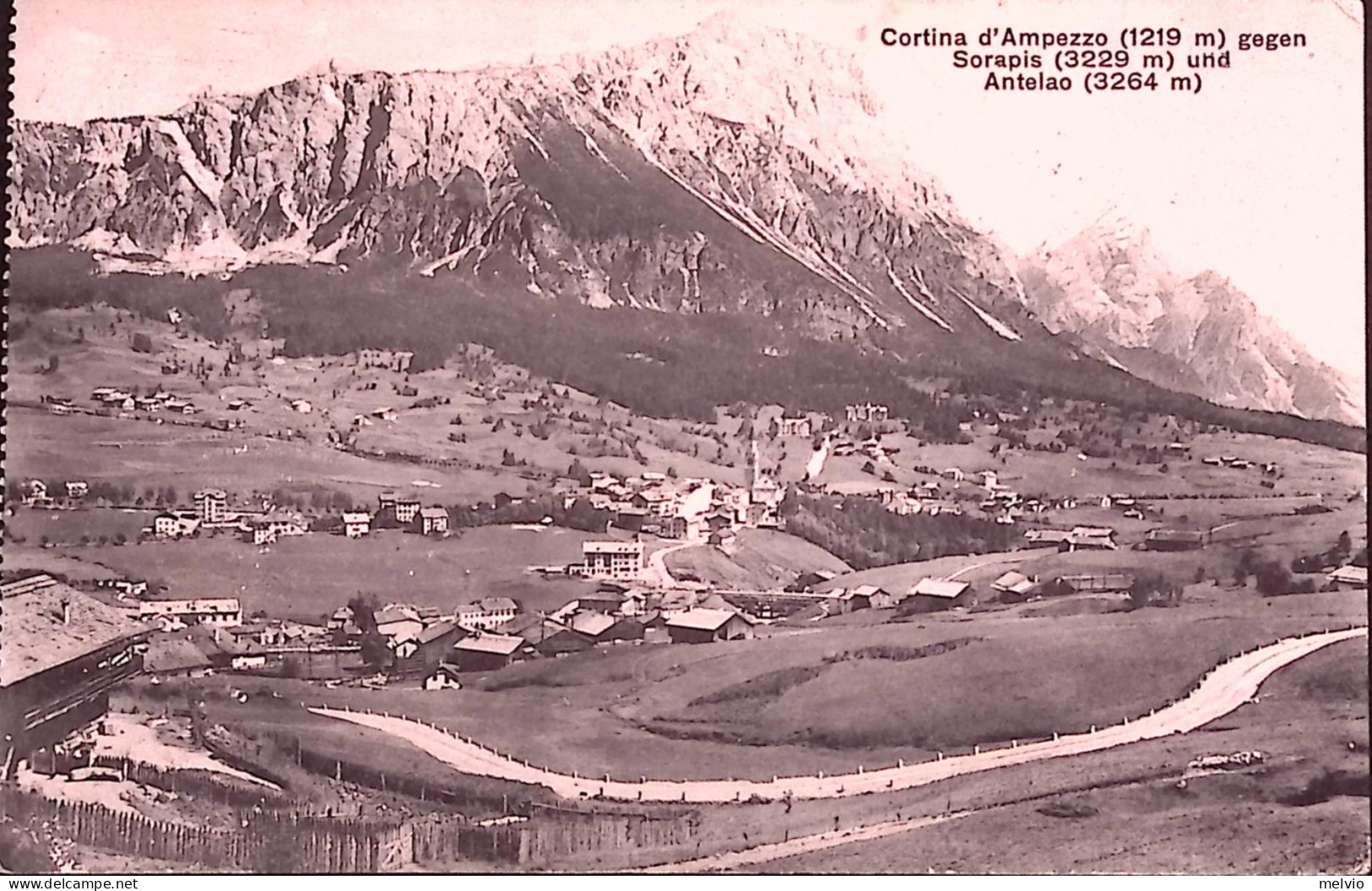 1914-CORTINA D'AMPEZZO Gegen Sorapis Un Antelao - Belluno