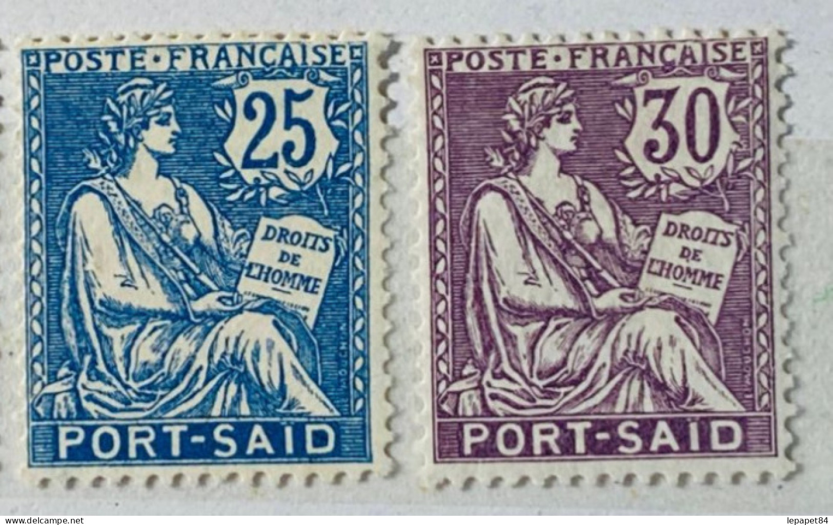 Port-Saïd YT N° 28-29 Neuf* Signé RP - Unused Stamps