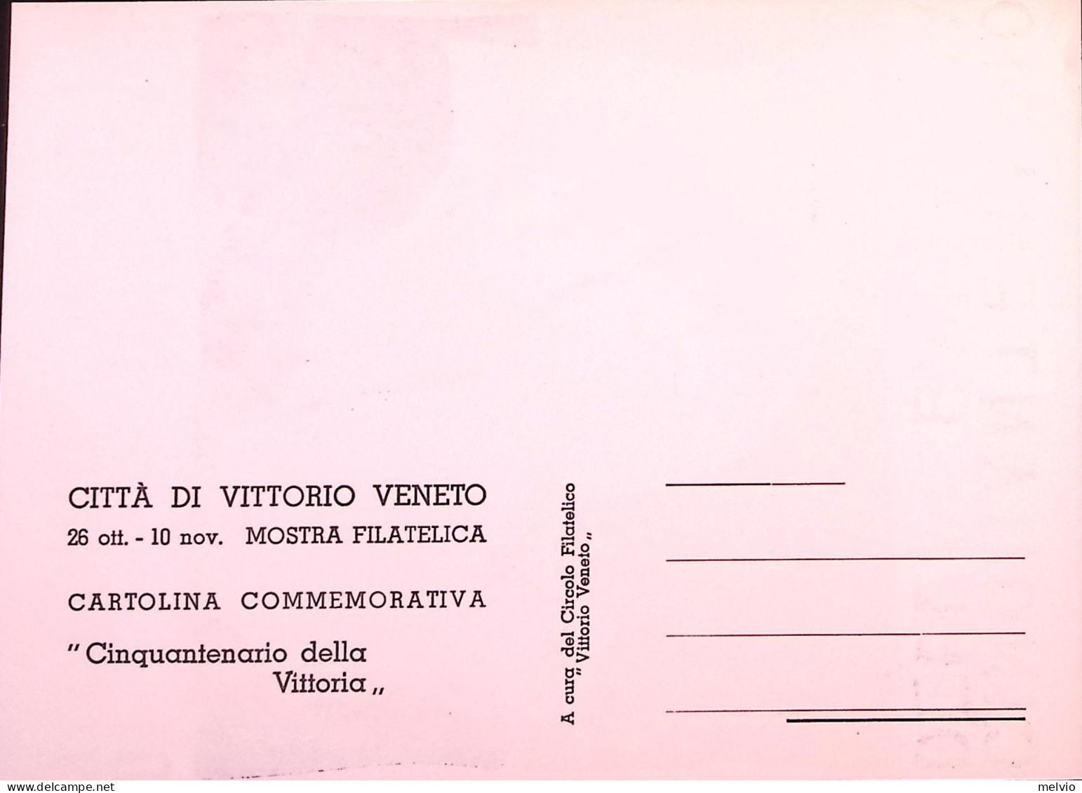1968-VITTORIO VENETO 50^ ANN. BATTAGLIA, Nuova - 1961-70: Marcophilia