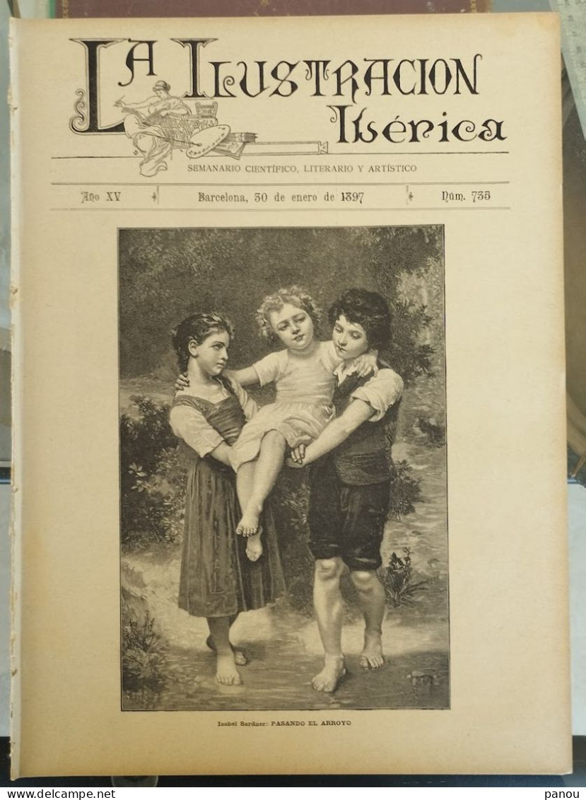 LA ILUSTRACION IBERICA. Complete Newspaper (16 Pages) From Year 1897. - Non Classés