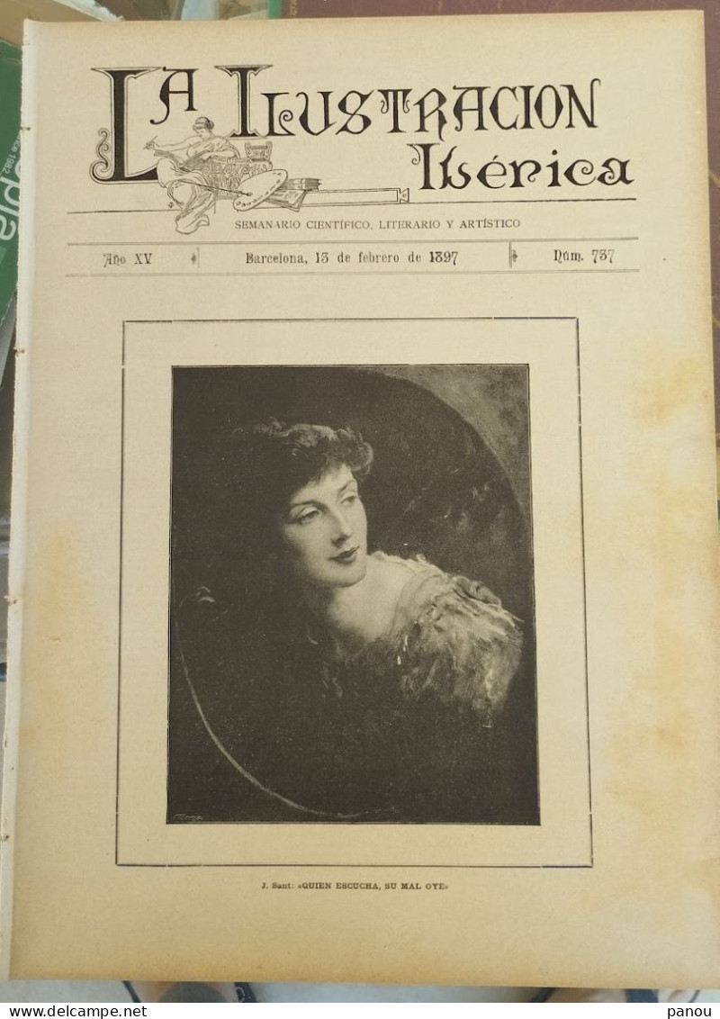 LA ILUSTRACION IBERICA. Complete Newspaper (16 Pages) From Year 1897. - Sin Clasificación