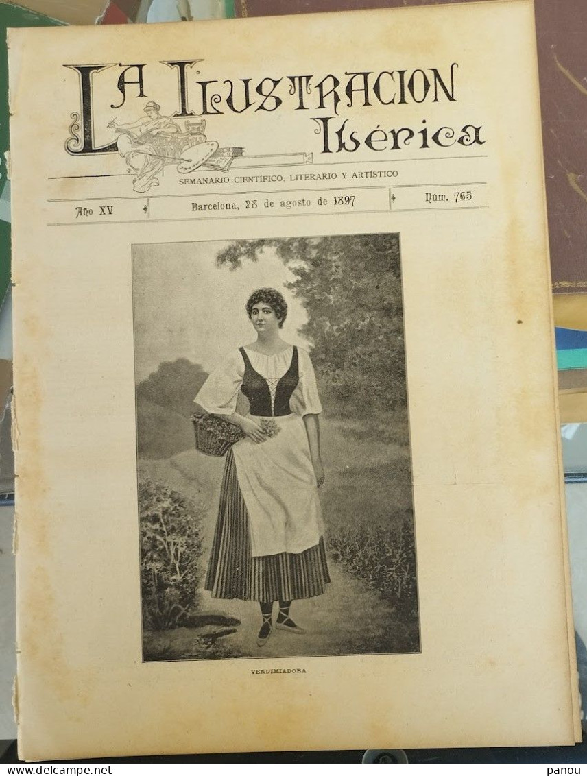 LA ILUSTRACION IBERICA. Complete newspaper (16 pages) from year 1897.