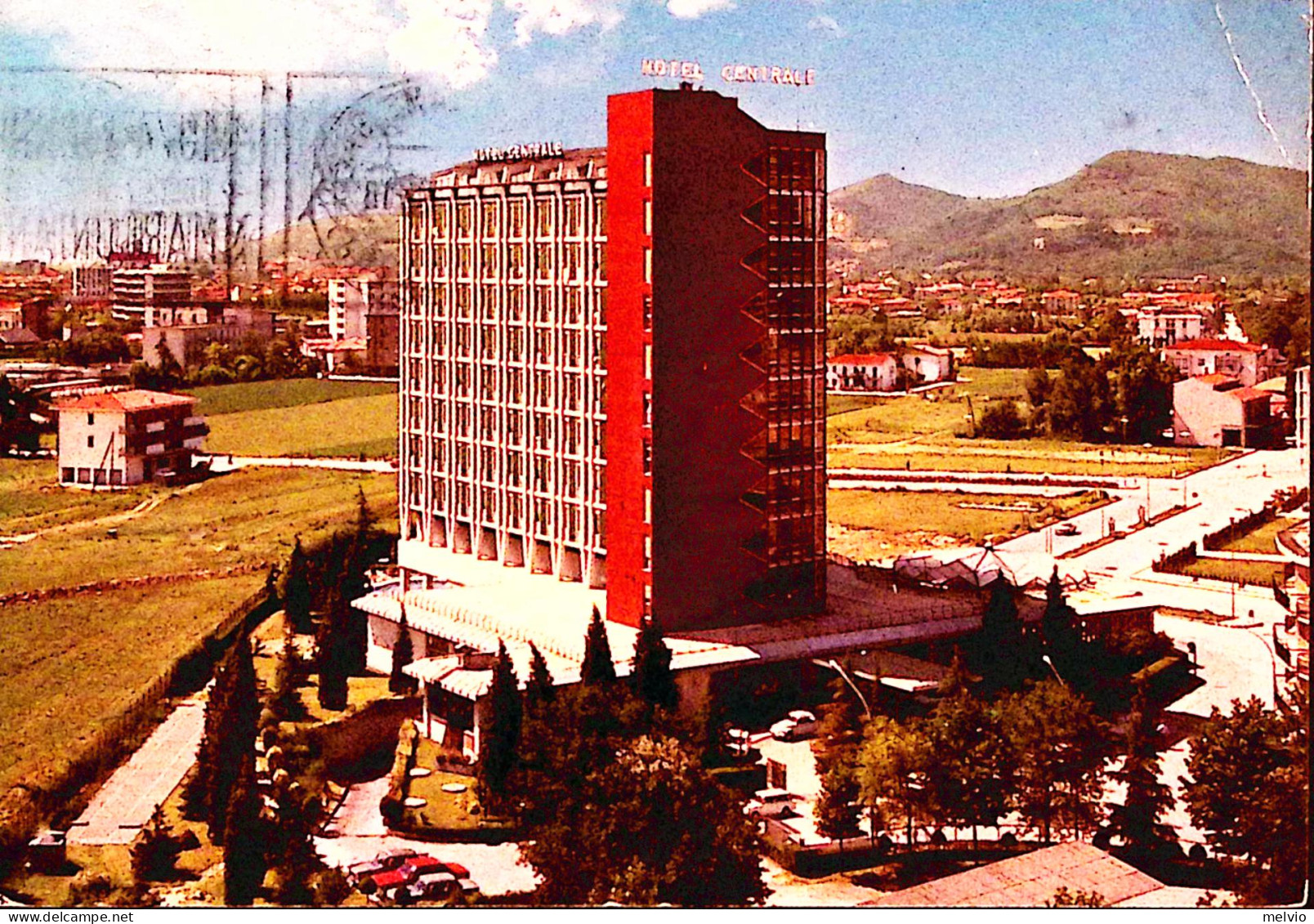 1975-ABANO TERME Hotel Terme Centrale Viaggiata Affrancata Anno Donna Lire 70 - 1971-80: Marcofilie