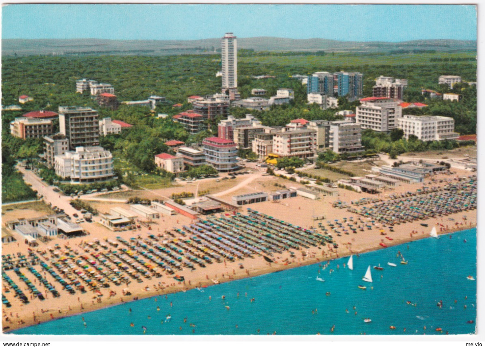 1972-MILANO MARITTIMA Panorama Dall'aereo Viaggiata Affrancata Alpini Lire 25 (1 - Ravenna