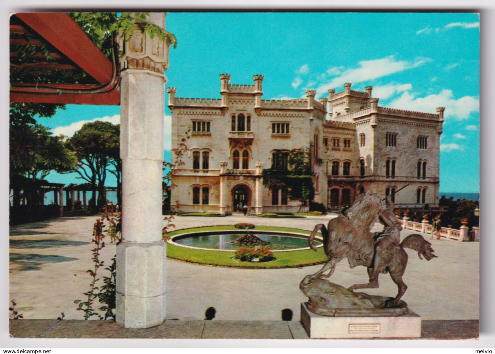 1971-TRIESTE Castello Miramare Viaggiata Affrancata Teleselezione Lire 25 (1136) - 1971-80: Marcophilia