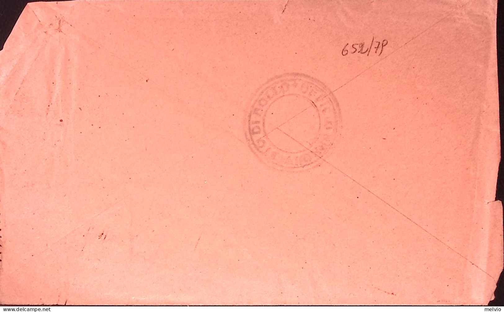 1941-Posta Militare/n. 56 (17.11.41) Su Busta Rossa Di Servizio - Storia Postale