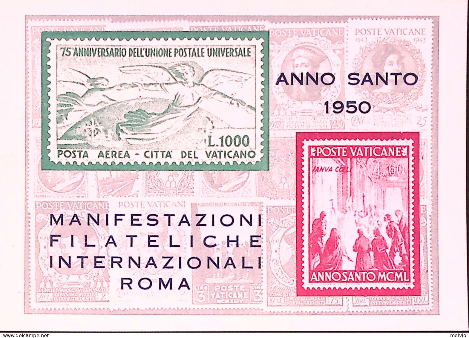 1950-ANNO SANTO1950, Annullo Speciale Manifestazioni Filateliche Internazionali/ - Demonstrations