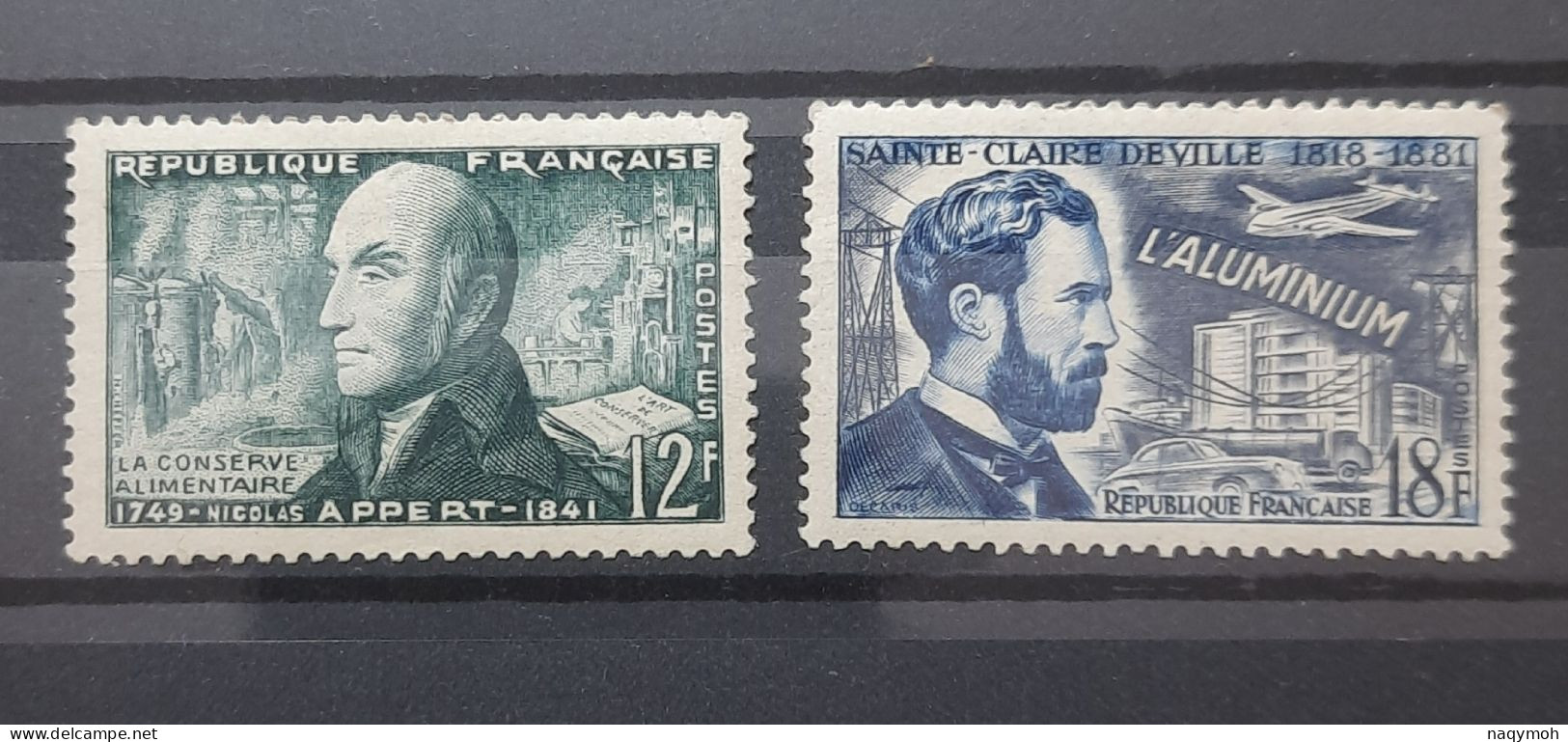 France Yvert 1012-1013** Année 1955.Série Complète MNH. - Neufs