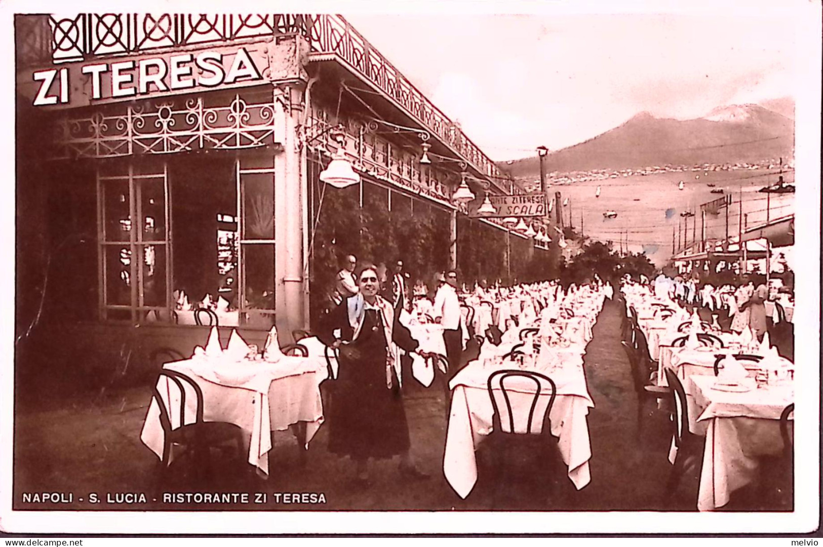 1941-NAPOLI S. LUCIA, Ristorante Zi Teresa, Viaggiata (9.5) - Napoli (Naples)