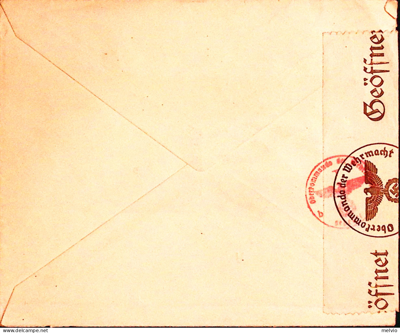 1943-Danimarca Cristiano X Due O.40 Su Busta Copenaghen (8.6 Fdc) Per L'Italia - Andere & Zonder Classificatie