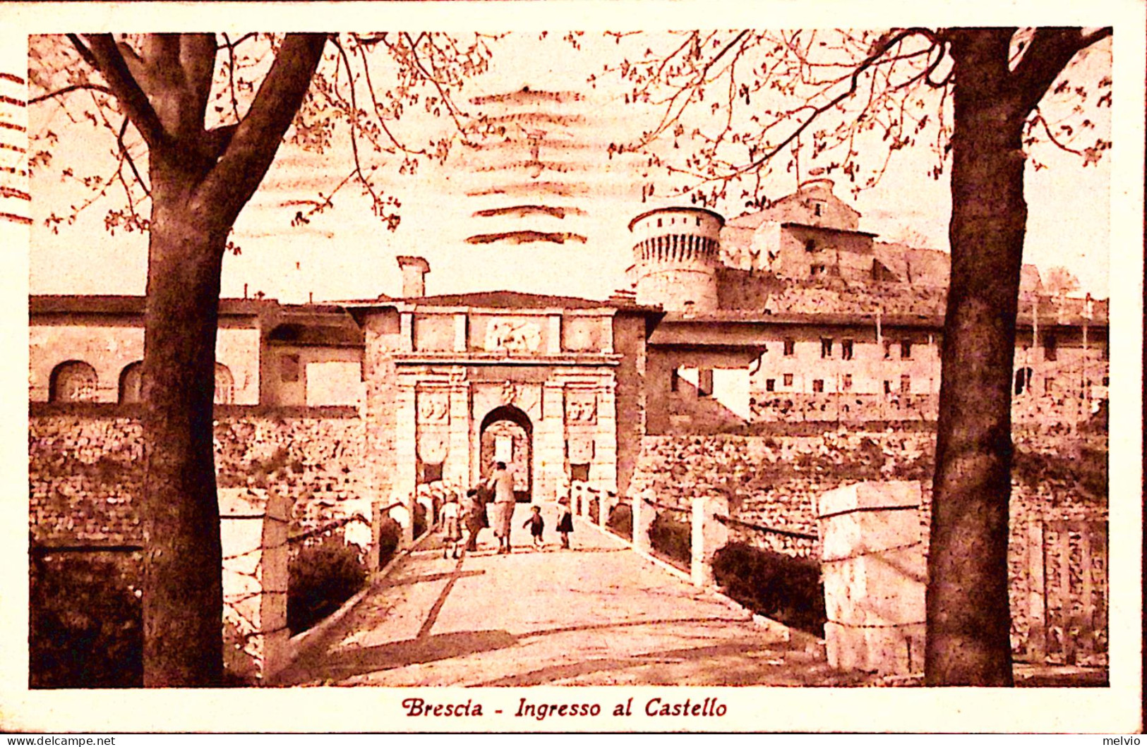 1939-BRESCIA Ingresso Al Castello Viaggiata (14.11) - Brescia