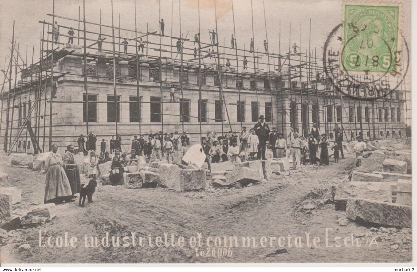 ESCH SUR ALZETTE - CONSTRUCTION DE L'ECOLE INDUSTRIELLE ET COMMERCIALE - Esch-Alzette