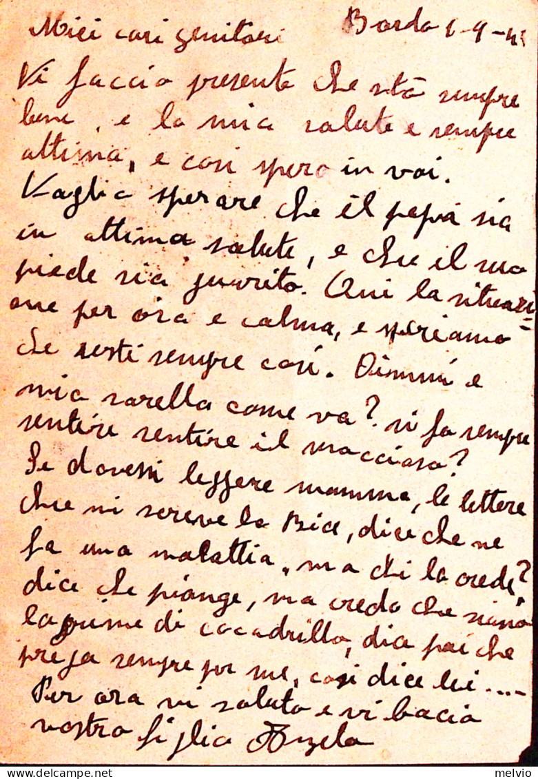 1941-R.N./CAIO DUILIO C.2 (1.4) E Manoscritto Su Cartolina Franchigia Non Fresca - Marcophilie