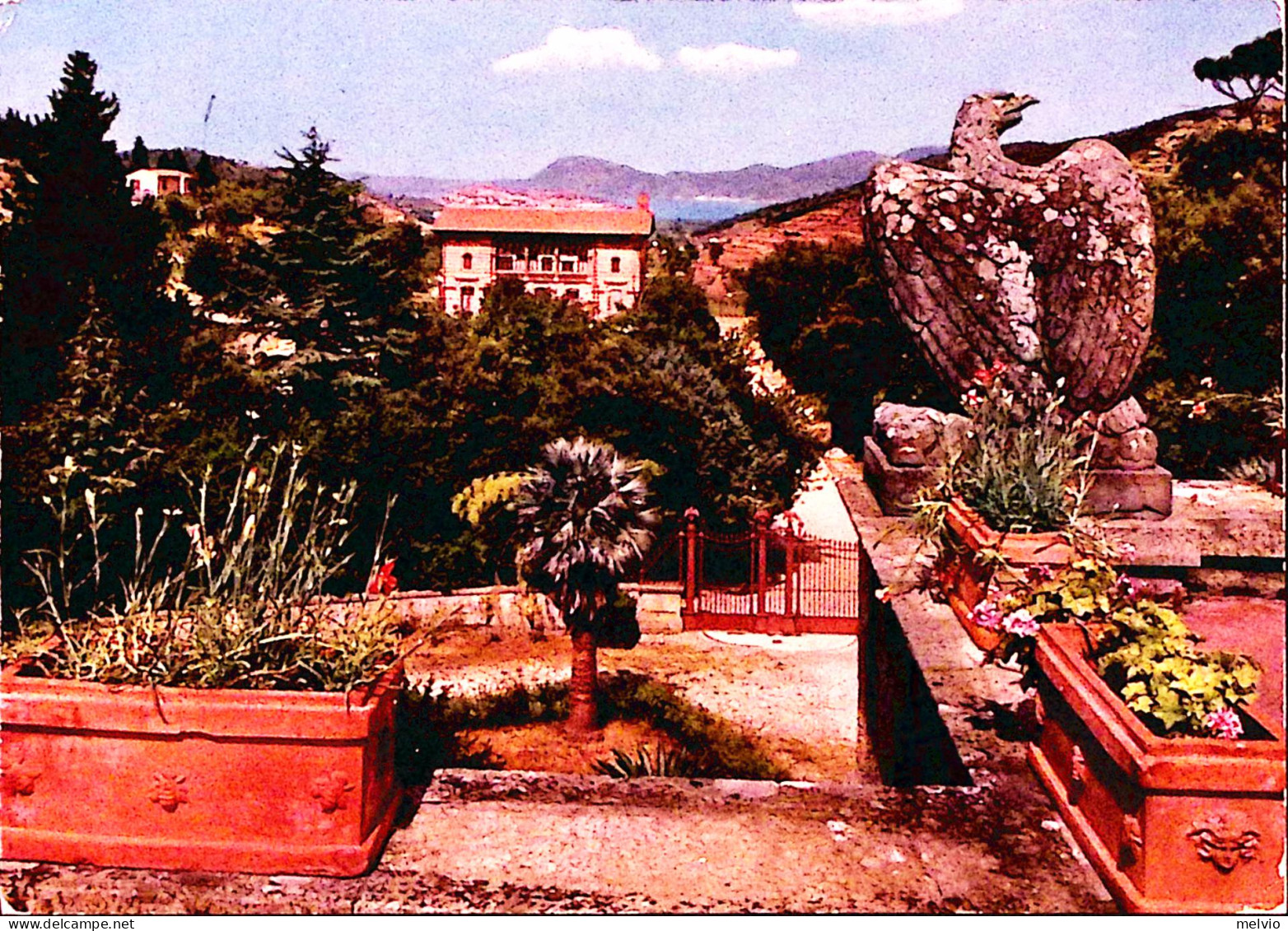 1975-ISOLA D ELBA Panorama Dalla Villa Napoleonica Di S. Martino Viaggiata - 1971-80: Marcofilie