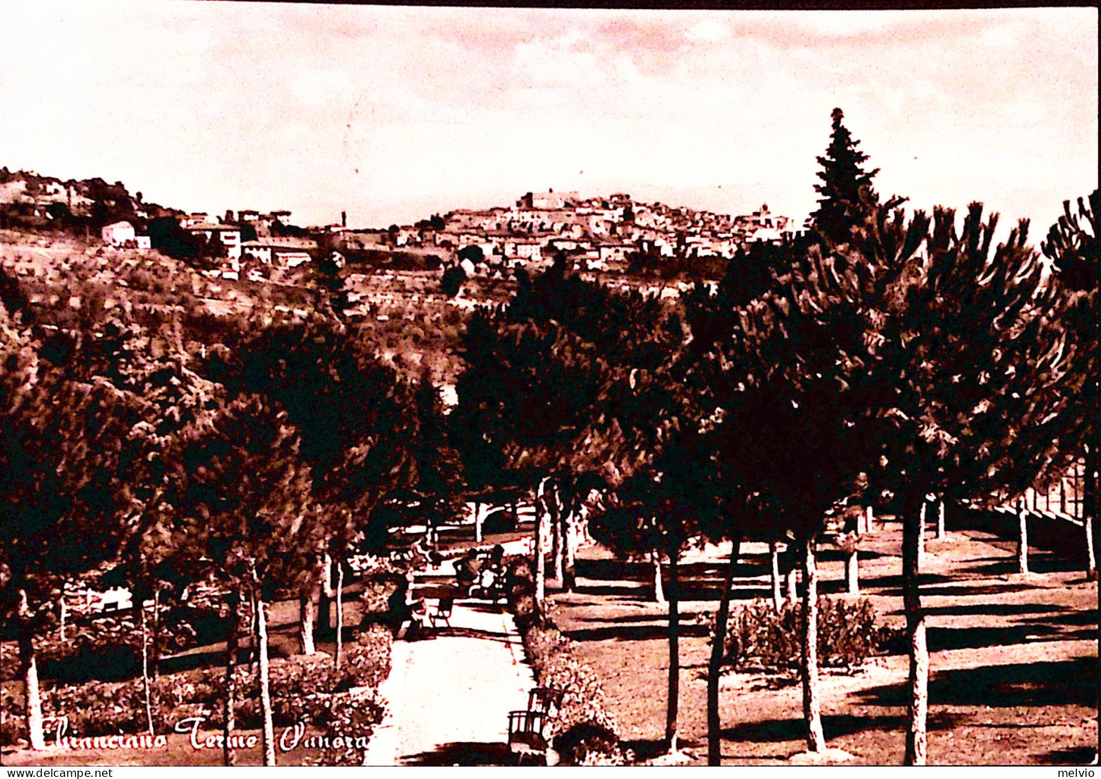 1966-CHIANCIANO TERME Panorama Viaggiata Affrancata Turismo Lire 20 - 1961-70: Marcophilia