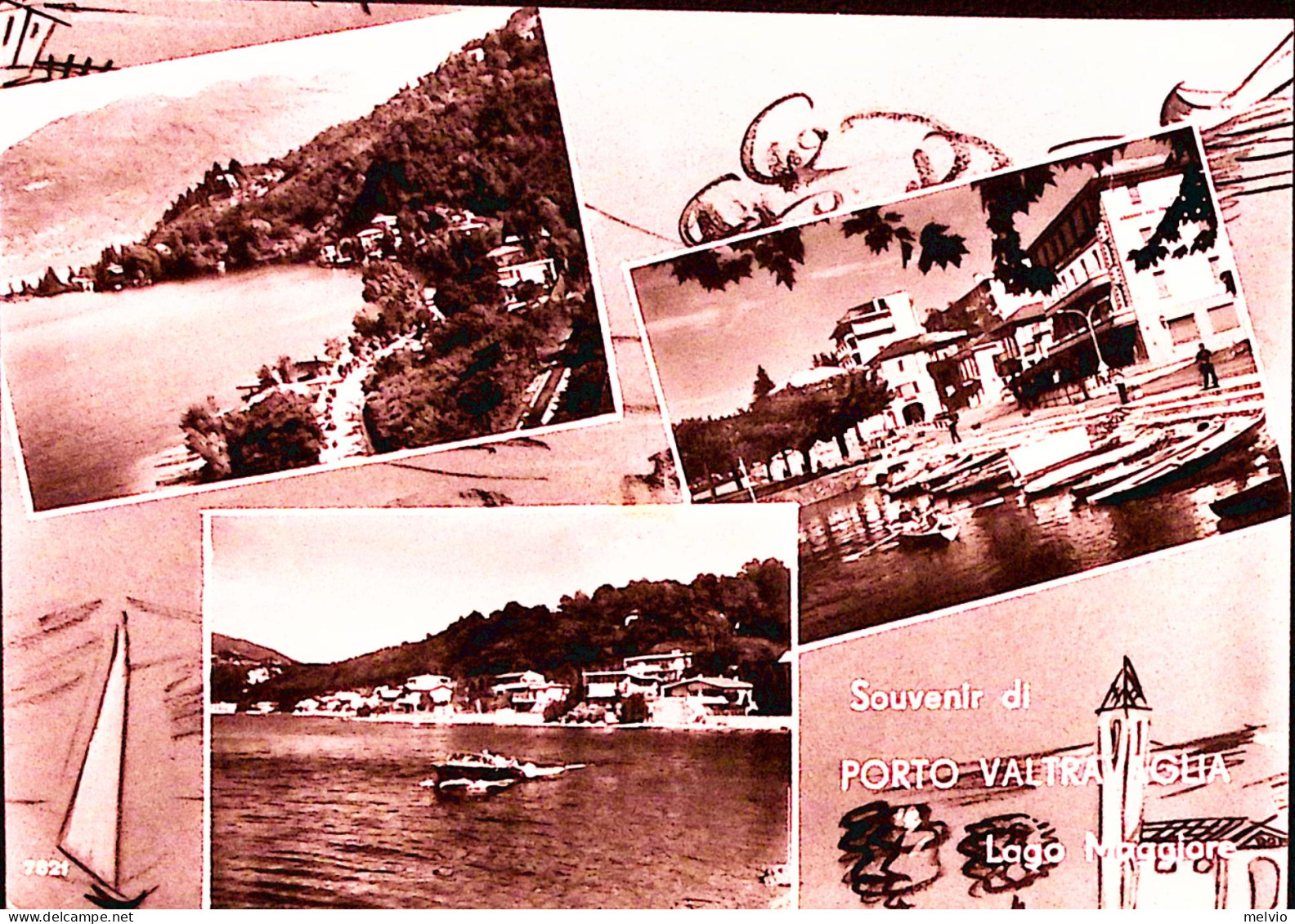 1966-PORTO VALTRAVAGLIA Lago Maggiore Viaggiata Affrancata Turismo Lire 20 - 1961-70: Marcophilia