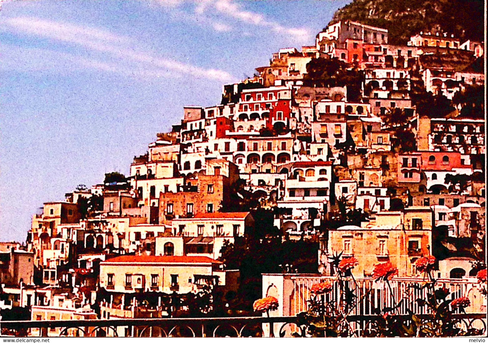 1983-POSITANO Scorcio Panoramico Viaggiata Affrancata Gubbio La Corsa Dei Ceri - 1981-90: Marcophilie