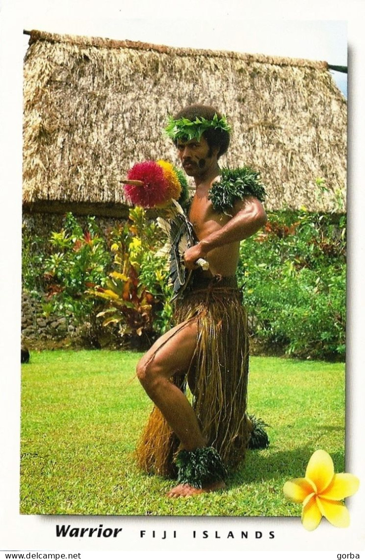 *CPM - FIDJI - Fijian Warrrior, Fiji Islands - Guerrier Fidjien En Costume Traditionnel - Figi