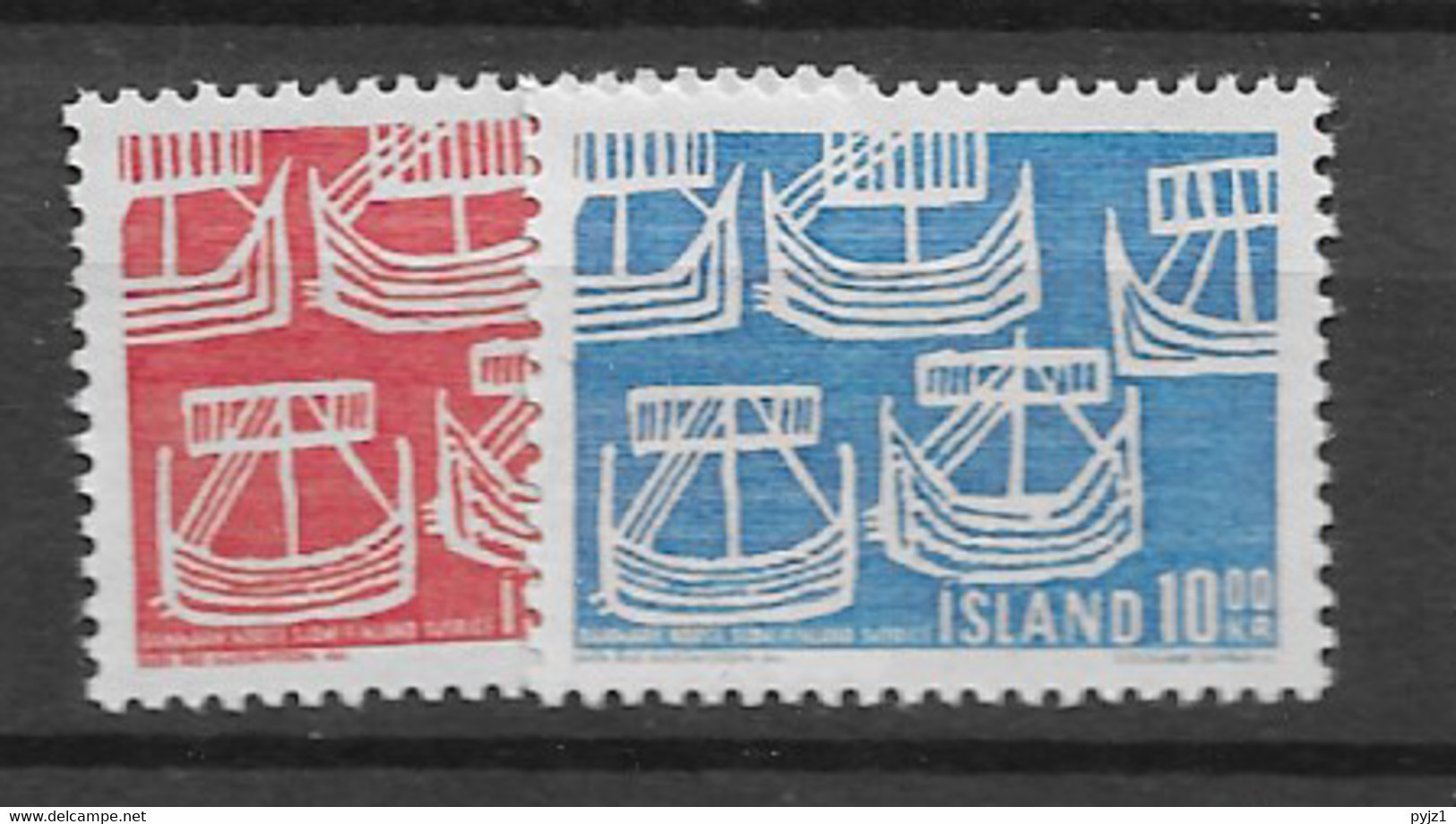 1969 MNH Iceland, Island, Mi 426-27 - Neufs