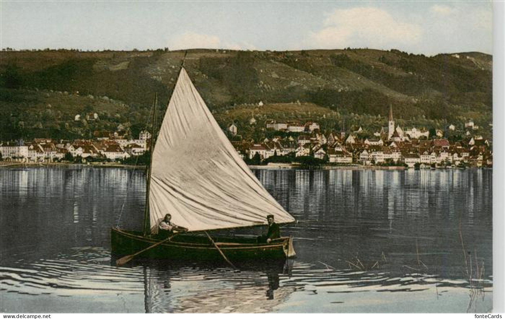 13921481 Zug__ZG Partie Am Zugersee Segelboot - Autres & Non Classés