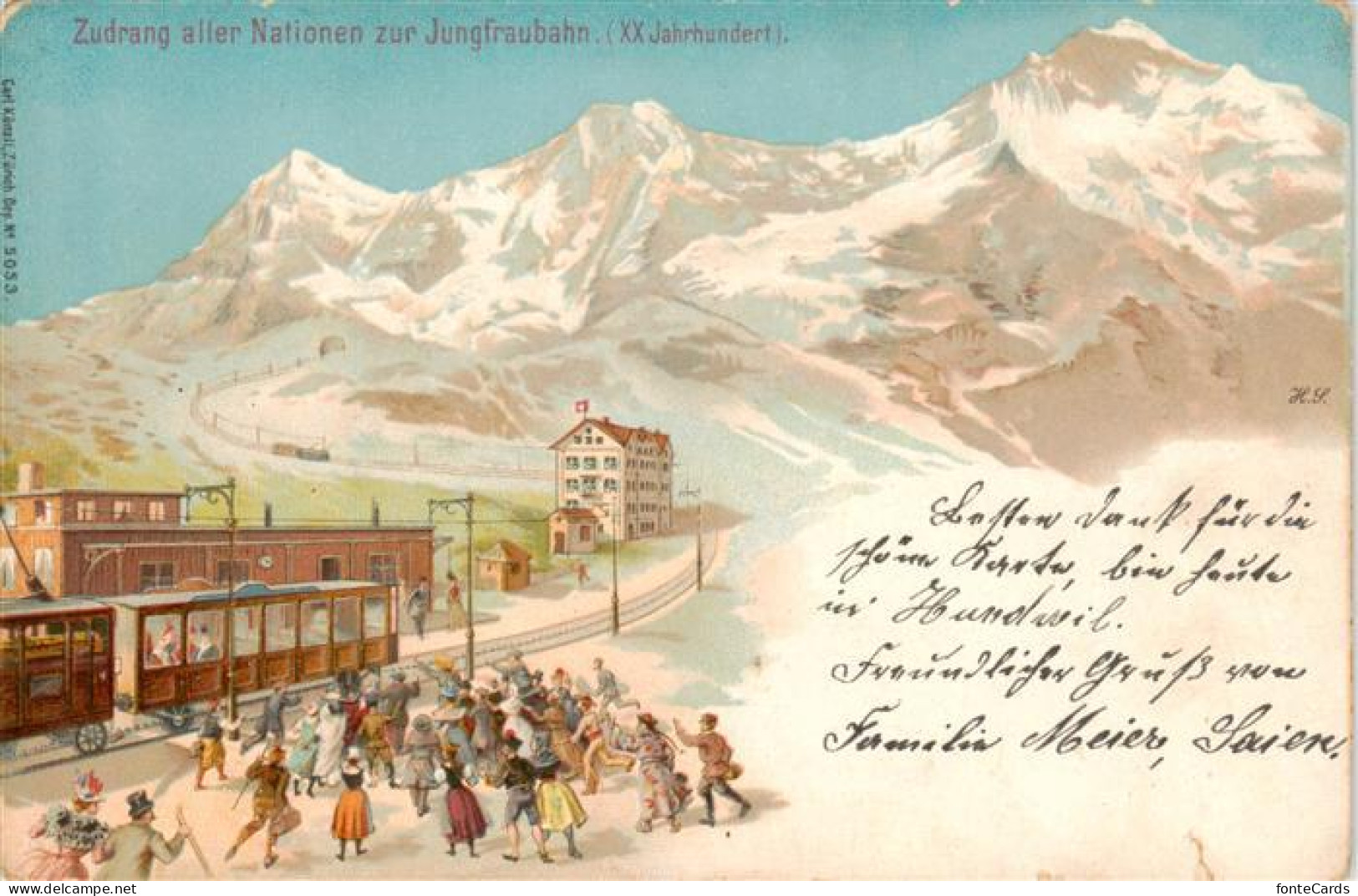 13921460 Jungfrau_BE Zudrang Aller Nationen Zur Jungfraubahn - Other & Unclassified