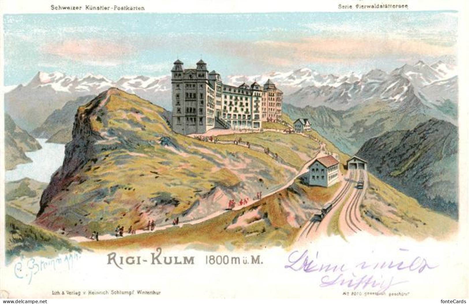 13921436 Rigi_Kulm Kulm Hotel Mit Vierwaldstaettersee - Other & Unclassified