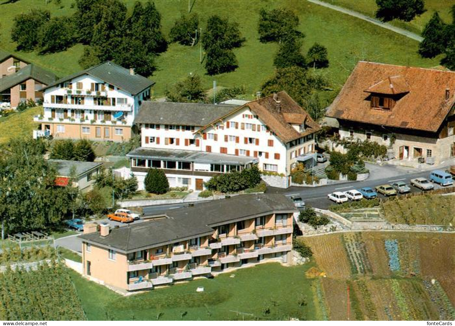 13920975 Walchwil_ZG Hotel Pension Aesch Fliegeraufnahme - Autres & Non Classés