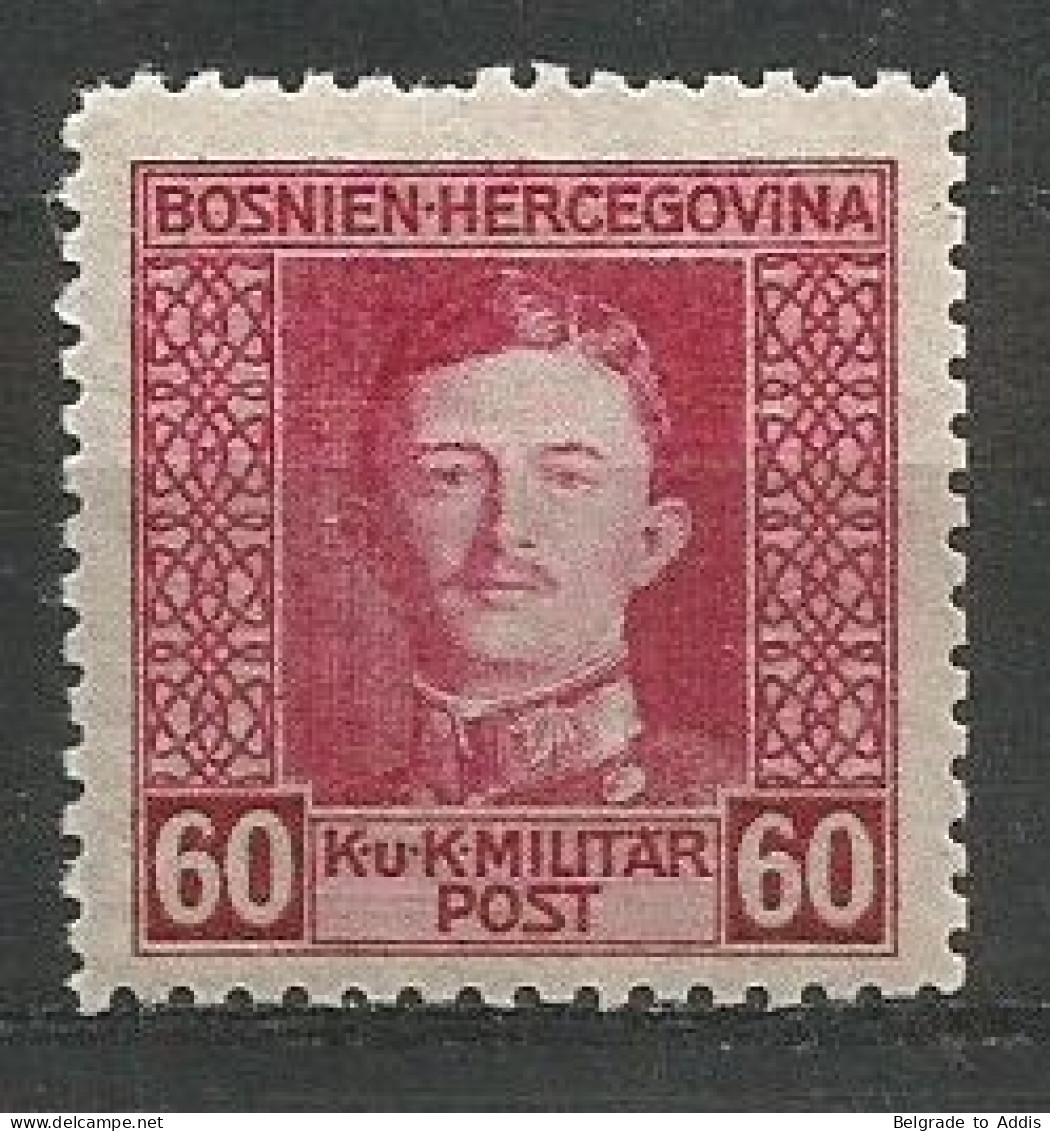 Bosnia Bosnien K.u.K. Austria Hungary Mi.135B Perforation 11½  MNH / ** 1917 Mi.CV: 55,00€ (ANK 65,00€) - Bosnië En Herzegovina