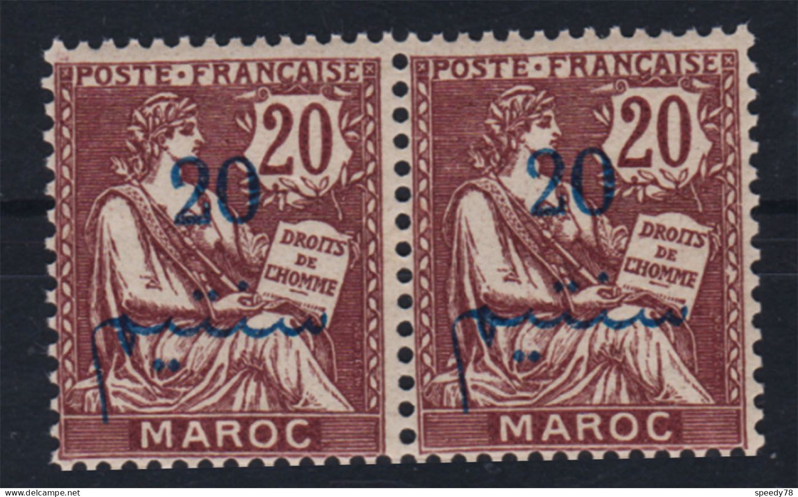 Lot De 3 X Paires N°29, 31 Et 33 MOUCHON Neuf** Maroc Bureaux Français De 1911 à 1917 - Unused Stamps