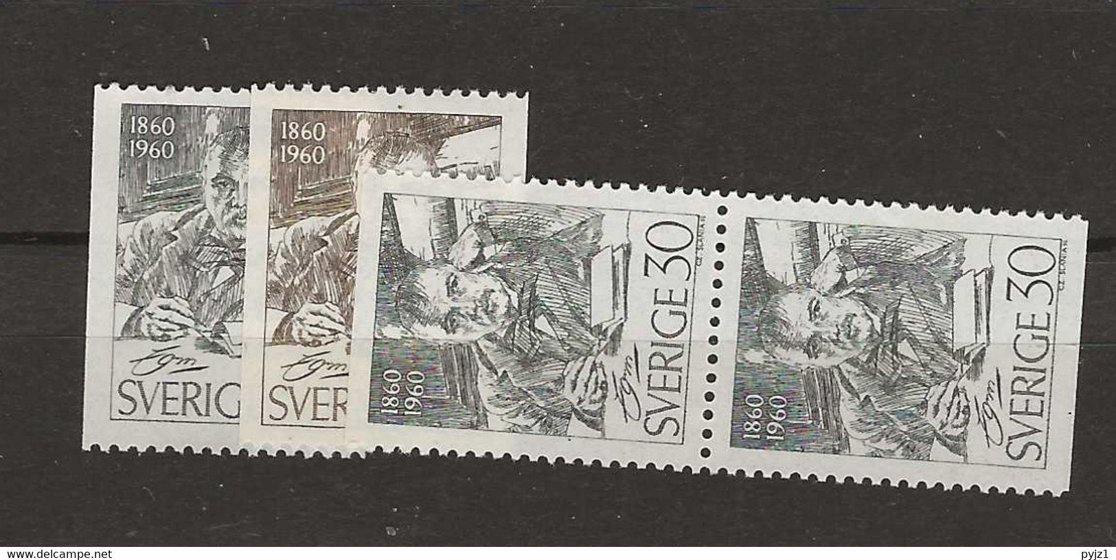 1960 MNH Sweden, Mi 455-56 Postfris** - Neufs