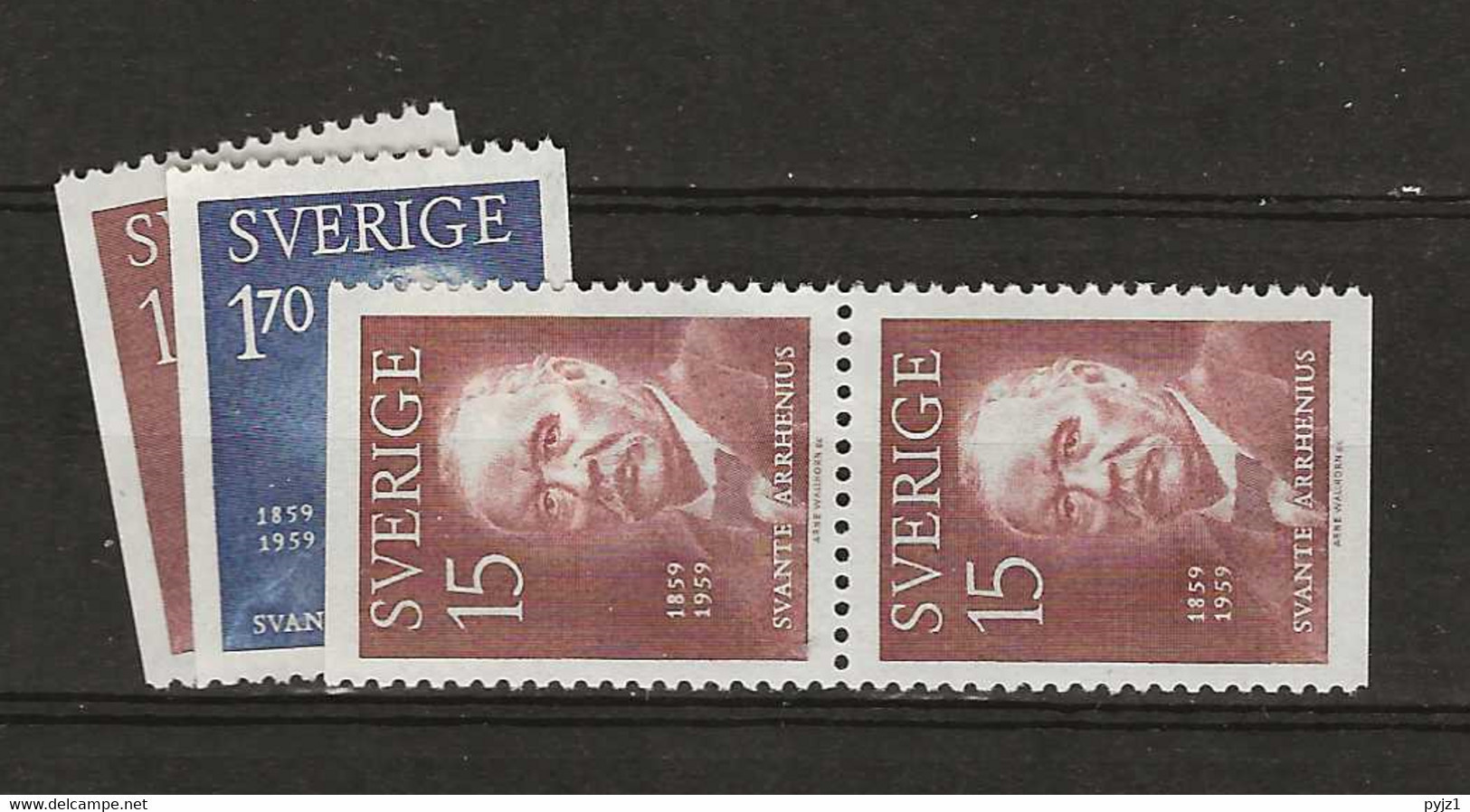1959 MNH Sweden Mi 453-54 Postfris** - Unused Stamps