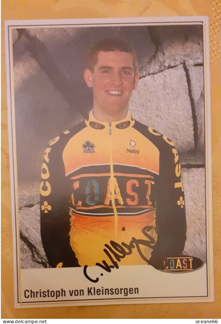 Autographe Christoph Von Kleinsorgen Coast - Cycling