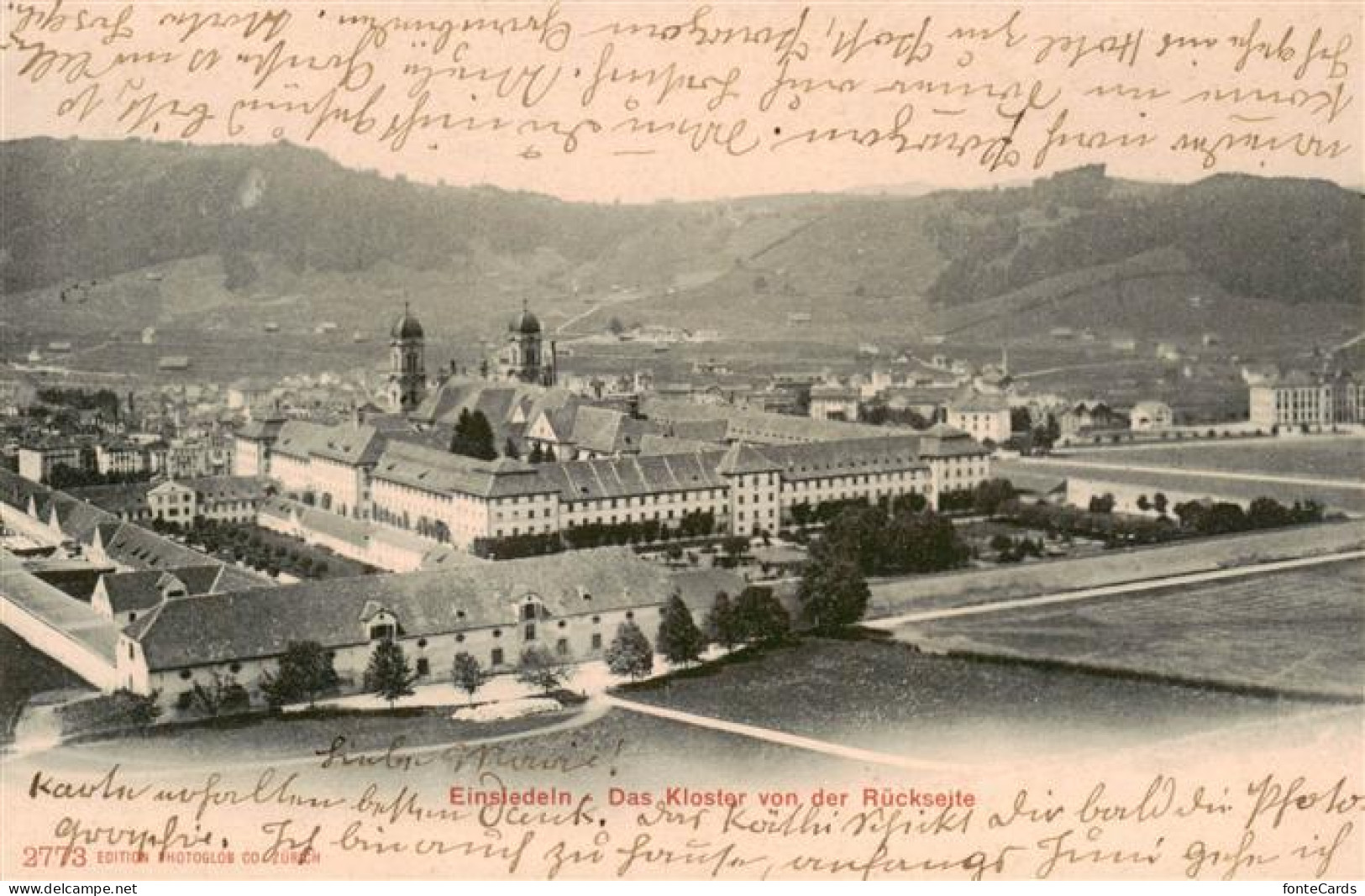 13920584 Einsiedeln__SZ Das Kloster Von Der Rueckseite - Otros & Sin Clasificación