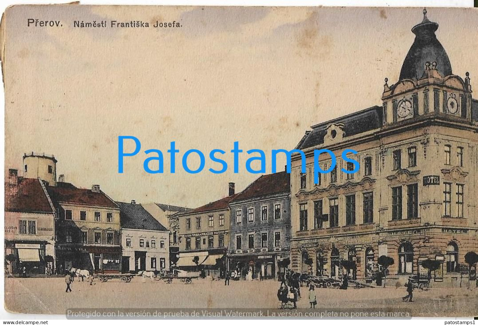 227647 CZECH REPUBLIC PREROV INSTALL FRANCIS JOSEPH SPOTTED POSTAL POSTCARD - Tschechische Republik