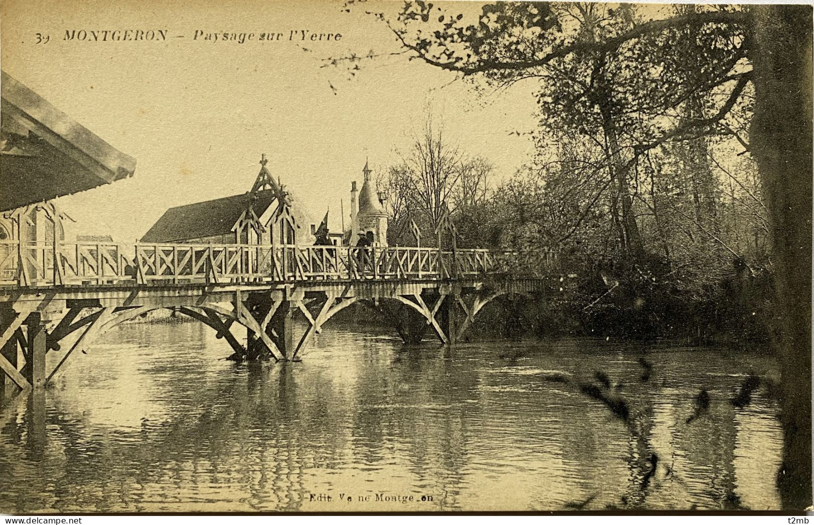 CPA MONTGERON (Essonne) - Paysage Sur L'Yerre - Montgeron