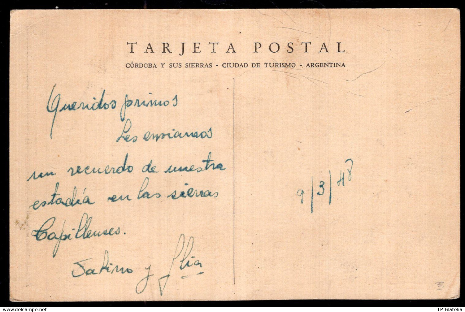 Argentina - 1948 - Cordoba - Sierras Y Dique San Roque - Argentinien