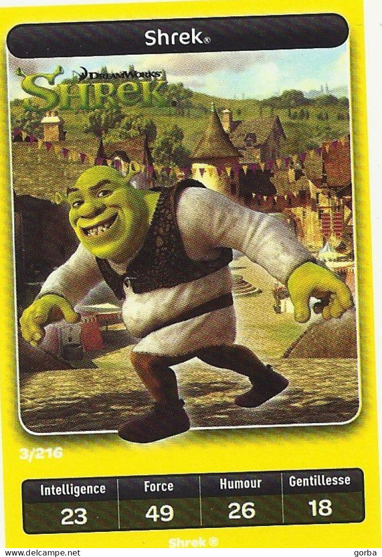 *Lot De 12 Cartes DreamWorks Carrefour : SHREK . Possibilité Vente à L'unité - Disney