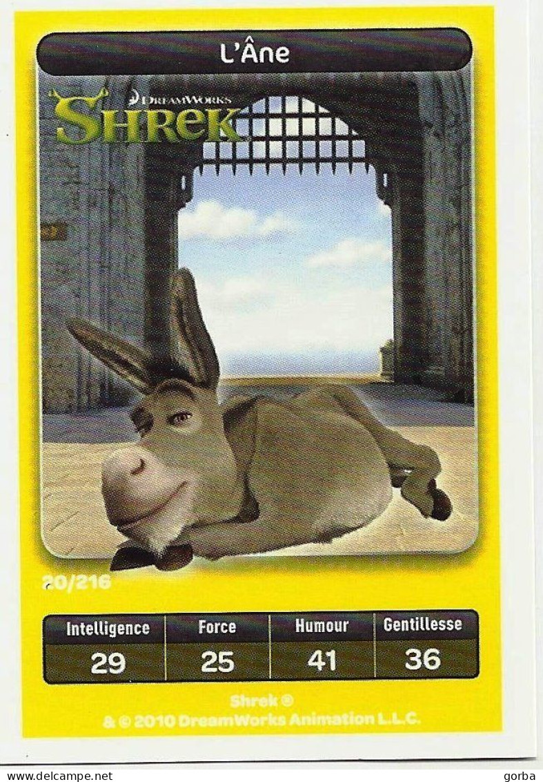 *Lot De 12 Cartes DreamWorks Carrefour : SHREK . Possibilité Vente à L'unité - Disney