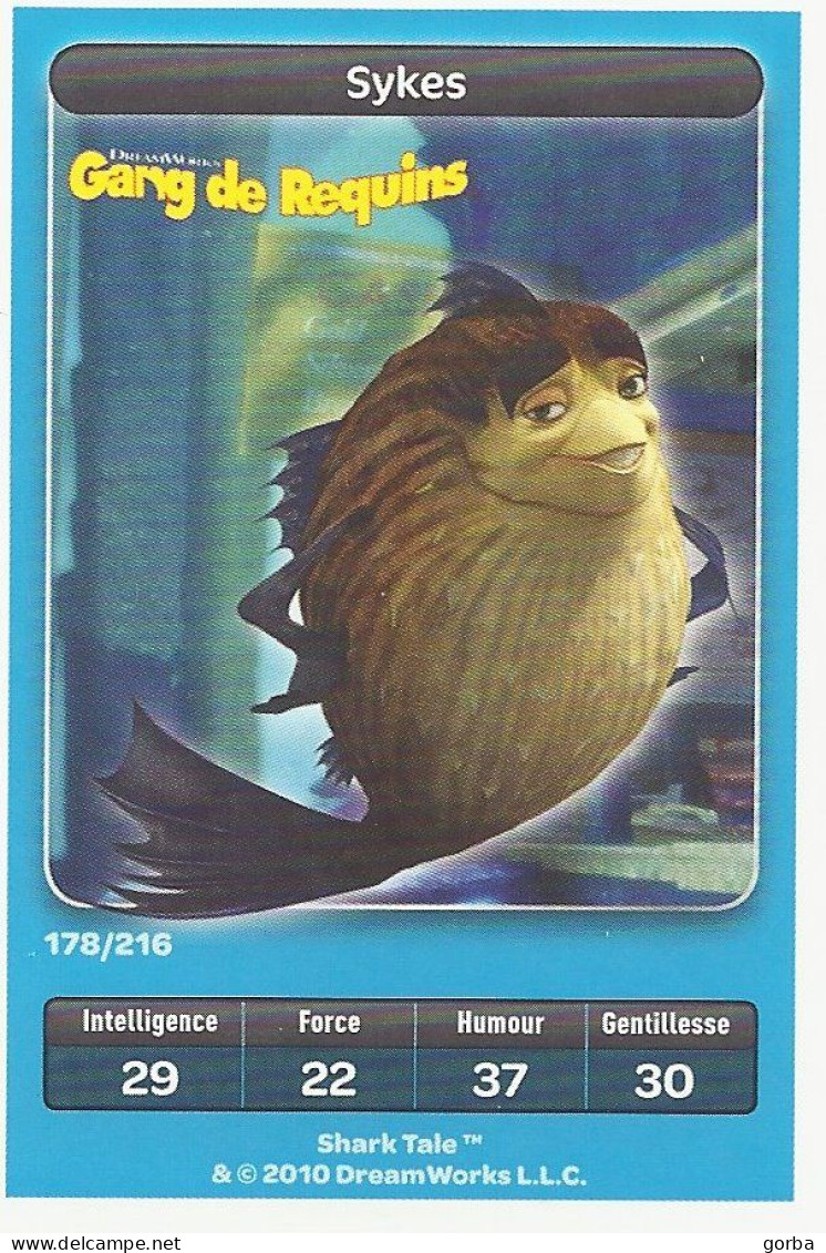 *Lot De 3 Cartes DreamWorks Carrefour : GANG DE REQUINS . Possibilité Vente à L'unité - Disney