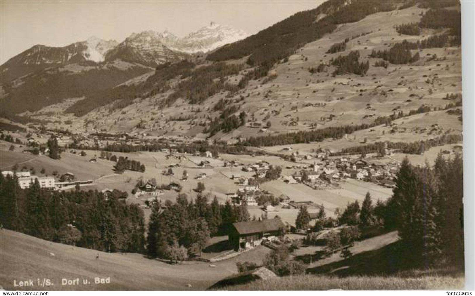 13920287 Lenk_Simmental Dorf Und Bad Panorama - Other & Unclassified