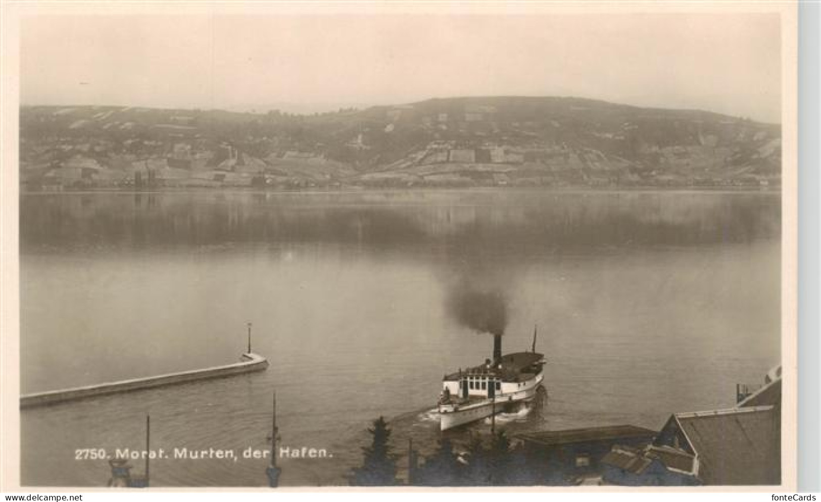 13920263 Morat_Murten_FR Panorama Hafen Dampfer - Other & Unclassified