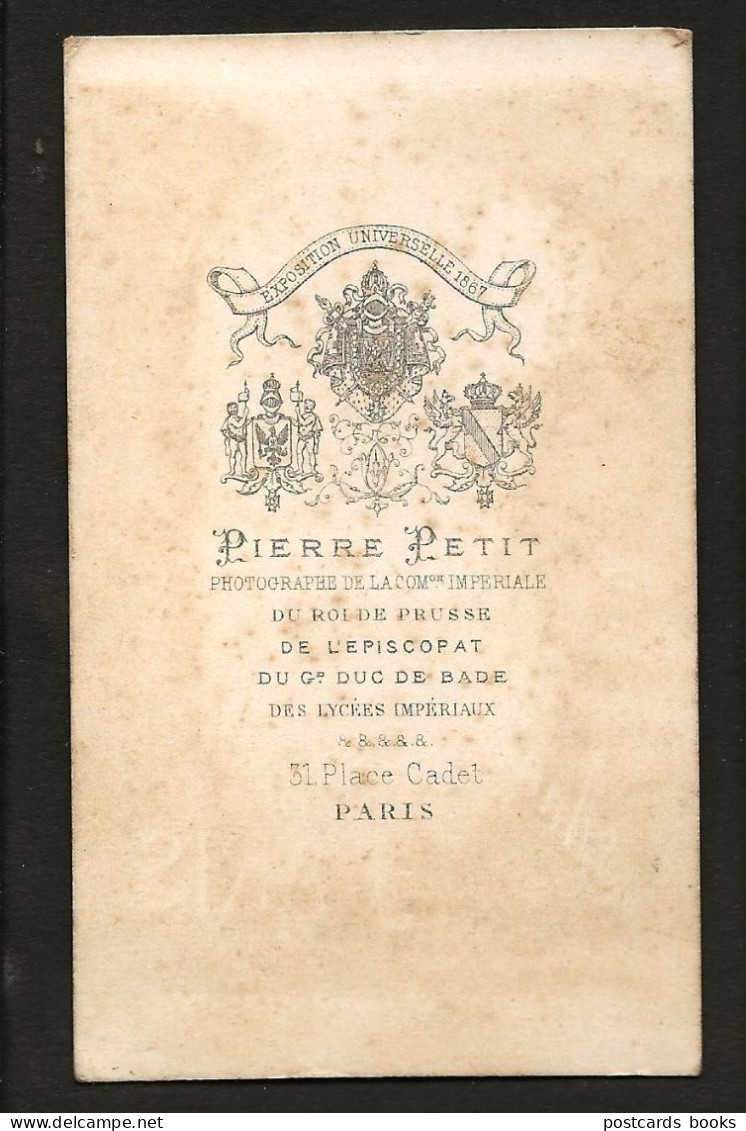 Photo CDV Carte De Visite Curé Prêtre Religieux Eglise Eveque. PIERRE PETIT Photographie Du Roi De Russie 1860s FRANCE - Oud (voor 1900)